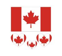 10 Sheets World Country Flag Temporary Tattoos for World Cup, Waterproof Sweat National Flag Removable Fake Tattoos for Sports Events Celebration Party (Canada)