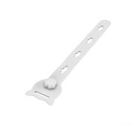 10 Silicone Ties for Cable Organization Suitable for Various Data and Charging Cables (White)