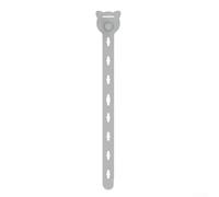 10 Silicone Ties for Efficient Cable Management of Data and Headphone Wires Adjustable and Secure (light gray)