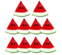 10 Silicone Watermelon Slice Simulations for Use as Photography Props, Market Displays, and Home Decorations