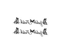 10 Simple And Fresh Butterfly Tattoo Stickers With Short English Phrases For Men And Women