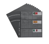 10 Small Prophila Coin Sheets for Euro Coins with Flags Cards
