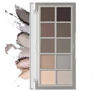 10 Smooth Matte Colors Eyeshadow Palette,Eye Shadow Pallets with Safe Formula,Makeup Palette for Women,Portable Eyeshadow for Natural Eye Make-Up,Waterproof & Long-Lasting,Versatile,Cement Color