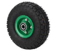 10" Solid Tires, 4.10/3.50-4 Solid Rubber Tire Wheels, 250KG Load Bearing, Double Sealed Bearings, for Hand Truck Garden Wagon Cart, Trolley, Dolly Lawn Mover Go Kart Replacement