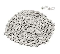 10 Speed Bike Chain for Mountain, Road & Folding Bike Heavy Duty Steel Chain Replacement, Stable & Easy to Install Cycle Gear Accessory (Sliver)