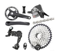 10-speed Mountain Bike Groupset With Hollow Integrated Crankset, 50t Cassette And Aluminum Components For Smooth Shifting On Various Terrains(36T crankset)