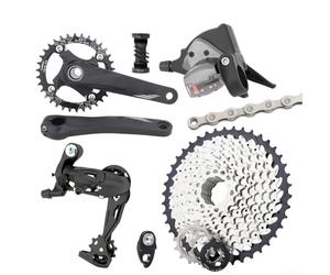 10-speed Mountain Bike Groupset With Hollow Integrated Crankset, 50t Cassette And Aluminum Components For Smooth Shifting On Various Terrains(36T crankset)