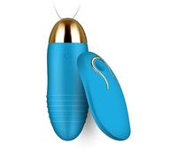 10 Speed Silent Powerful Massage Device, Handheld Electric Bullet Massage Tool for Women's Pleasure, Mini Pocket Travel Personal Bullet Wand for Neck Back Muscle Relaxation Cordless DGMV6Y (Blue)