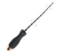 10-Speed Vibrating Silicone Urethral Plug for Men, USB Rechargeable with Beads for Ultimate Prostate Pleasure