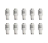 10 Spiral Earthenware Fuses Pack RL625 R021 DII Base E27 Rated Current 32A 500VAC 50kA High Interrupting Capacity for gG Fuse Inserts