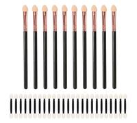 10 Sponge Eye Shadow Sticks, 25 Double-Headed Eye Shadow Sticks, Multi-Functional Smudge Makeup Brushes, Convenient Eye Shadow Applicators, Beauty Tools