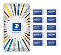 (10) STAEDTLER Mars Plastic Mini Eraser 526 53 in Envelope Packaging