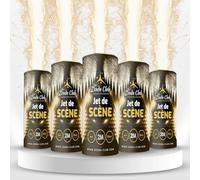 10 Stage Jets 2 Metres 30 Seconds Gold, Effect Height 2 m, Item Sold in multiples of 5 Zenda Club® (Gold/10 Jets)