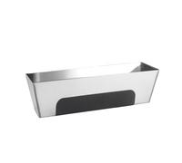 10" Stainless Steel Mud Pan,Anti-slip Base,Sheared Sides to Clean Knives, Hold Joint Compound, Drywall and Plaster