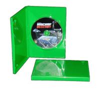 10 STANDARD Solid Green Color Single DVD Cases