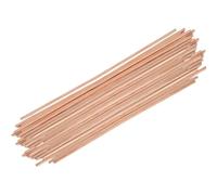 10 Sticks Phosphor Copper Brazing Rods BCuP-2 Low Temperature Self Fluxing Welding Rods for Copper Pipes AirConditioner Refrigerators Pipe Oven - Flat 3x1.3x400mm