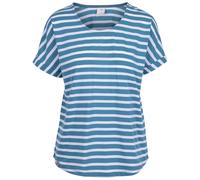 Trespass Womens Round Neck Striped T-Shirt Dipped Hem Cap Sleeve Top Megan