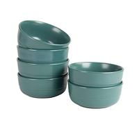 10 Strawberry Street Double Line 6.25"/24 oz Cereal Bowl, Set of 6, Emerald Green