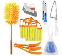 10 Stück Jalousienreiniger Staubwedel Werkzeug Set, Mini Jalousienreiniger Staubbürste, Handheld Air Conditioner Shutters Duster, Schmutzreiniger für Jalousie, Klimaanlage, Fensterrillenspalt