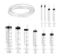 10 Stück Syringe Kit 1ml 3ml 5ml 10ml 20ml 30ml 60ml, with Caps, Tube Lab