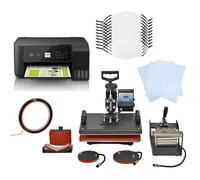 10 Sublimation Face Masks, 5 in 1 Heat Press & Eco Tank Printer