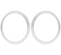 10" Subwoofer Speaker Spacers Depth Extender Extending Rings - 1/4" Thick - ID: 9 1/8" OD: 10 7/8" - 1 Pair - SSK10 - Stackable - White