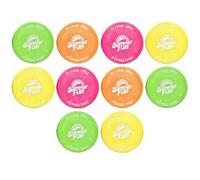 10 Summer Fun Flying Disks Assorted Colours Kandy Toys Multi One Size