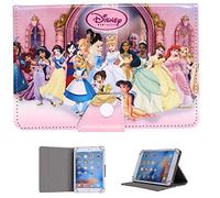 10" Tablet Case - Universal Stand Case Folio Cover for ALL 10in 10.1in Inch Tablets/Fits 9.7" 10.1" 10.2" 10.3" 10.4" 10.5" 10.6" Touchscreen Tab (All Princesses in Castle)