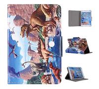 10" Tablet Case - Universal Stand Case Folio Cover for ALL 10in 10.1in Inch Tablets/Fits 9.7" 10.1" 10.2" 10.3" 10.4" 10.5" 10.6" Touchscreen Tab (Dinosaurs)