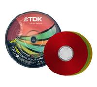 10 TDK Lightscribe DVD+R Colour