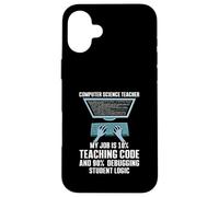 10% Teaching Code 90% Debugging Student Logic Case for iPhone 16 Plus