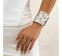 (10) Temperament Metal Smooth Bracelet Simplicity Bracelet New Cross Opening Bracelet