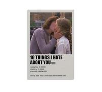 10 Things I Hate About You Movie Canvas Wall Art Posters For Room Aesthetic And Decor (14) Poster For Bedroom Kitchen Bathroom Living Room Office Decor 16x24inch(40x60cm) Unframe-style