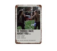 10 Things I Hate About You Touching Love Movie Poster (7) Tin Sign Vintage Metal Pub Club Cafe Bar Home Wall Art Decoration Poster Retro 8x12inch(20x30cm)