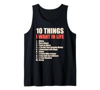 10 Things I Want in Life Alien List Tank Top
