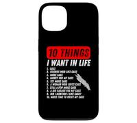 10 things i want in my life cars more cars car lover Funny Case for iPhone 13