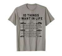 10 Things I Want In My Life Cars More Cars Mechanic Car T-Shirt