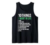 10 Things I Want In My Life Dogs More Dogs Woman Tank Top