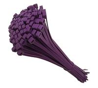 10 Tie Wraps Cable Ties Fasteners Wire Zip Strap Cord Strong Nylon Plastic Durable (Medium 203mm, Purple)