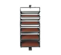 10-Tier 360° Rotating Shoe Rack, Height-Adjustable Multi-Layer Storage Shelf, Space-Saving Shoe Cabinet for Home Organization and Display