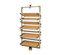 10-Tier Height-Adjustable Shoe Rack, 360° Rotating Multi-Tier Shoe Organizer for Entryway & Mudroom, Space-Saving Pull-Out Storage Solution