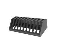 10 Tier Tile Display Rack,Slot Width 2cm Tiles Sample Stand,for Art Centers Retail Stores Exhibition Trade Show
