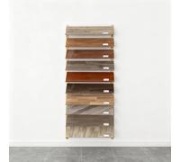 10-Tier Wall-Mounted Tile Display Rack, Durable Metal Sample Holder for Retail & Exhibition, 20 Slots for Floor Tile Show - Perfect for Showcasing Porcelain Tiles