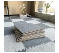 10 Tiles Interlocking Foam Mat Floor Tiles PE Foam Puzzle Mat With Borders Soft Protective Exercise Padding Mats For Fitness Gym(Dark gray+light gray,30pcs)