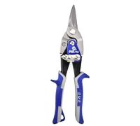 10" Tin Snips - Long Straight Cut,Aviation Snips With CR-V Blade&Non-Slip Handel,Max 1.2mm Cutting Thickness,Tin Snips For Cutting Metal Sheet, Hard Material, Industrial Quality (10-inch New)