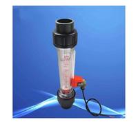 10 to 100L Pipeline Plastic Tube Water Rotameter Flowmeter with Flow Alarm Swith Lower Limit(Default) 202mm 1piece(10-100L)