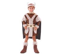 (10 to 12 years (139-155 cm)) Brown Viking costume for boys