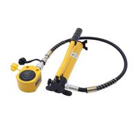 10 Ton Hydraulic Ram Pump, Hand Pump Hydraulic Jack, 2” Stroke Industrial Cylinder, Porta Power Kit for Heavy Lifting and Construction Use