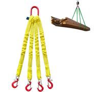 10 Ton Lifting Strap - Heavy-Duty Polyester Hoisting Web with Alloy Steel Fittings for Industrial Load Moving, Cargo Securing, and Equipment Transportation