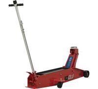 Heavy Duty Long Reach Trolley Jack - 10 Tonne Capacity - 600mm Max Height - Red